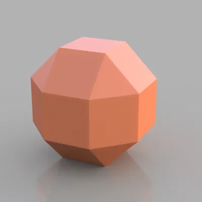 Hình cầu đa diện thấp poly: Rhombicuboctahedron
