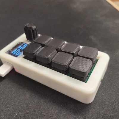 Bàn phím macro Arduino với núm xoay và màn hình OLED