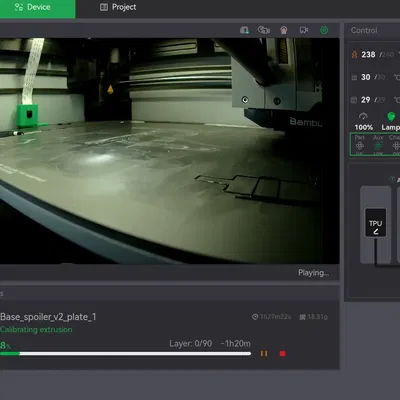 Camera gắn phía sau cho Bambu Lab X1