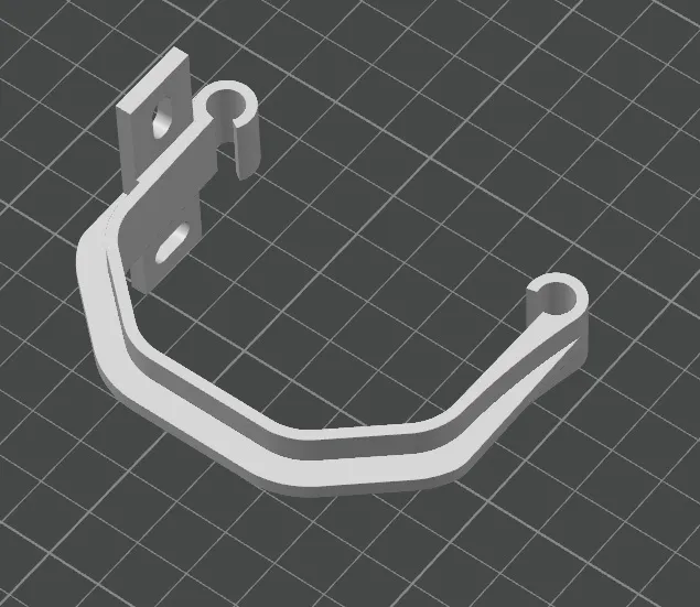 Giá đỡ mini cho máng nước 65mm gắn tường - Image 2