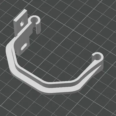 Giá đỡ mini cho máng nước 65mm gắn tường