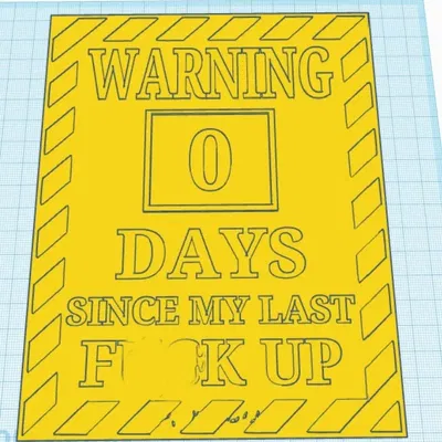 Biển báo cảnh báo mô hình cửa hàng nhỏ in 3D