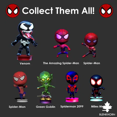 Venom chibi đáng yêu trong phong cách Marvel