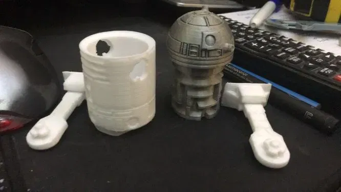 Mô hình R2-D2 có chân lên dây cót cho trò chơi ghép hình - Image 4