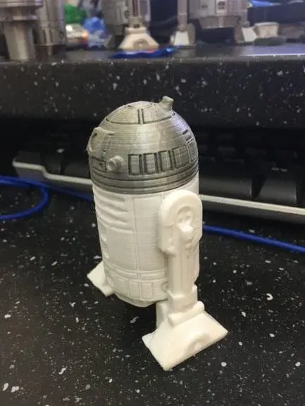 Mô hình R2-D2 có chân lên dây cót cho trò chơi ghép hình - Image 14