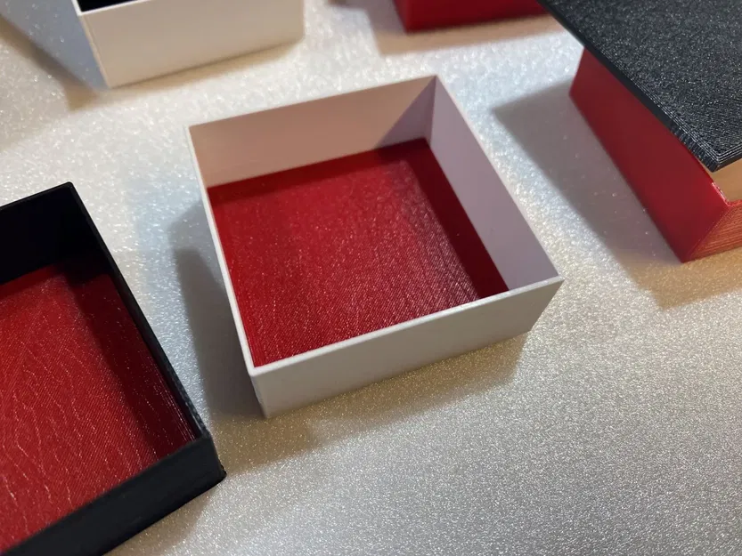 Hộp nhiều màu nhỏ cho trang sức với nắp in 3D - Image 3