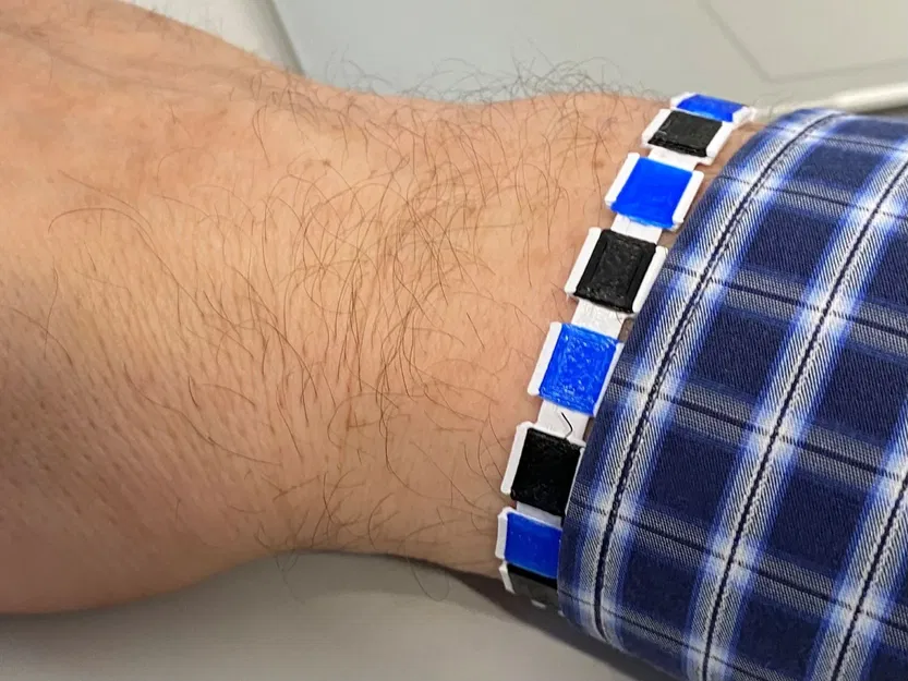 Vòng tay đa màu sắc với khóa cài - Image 2