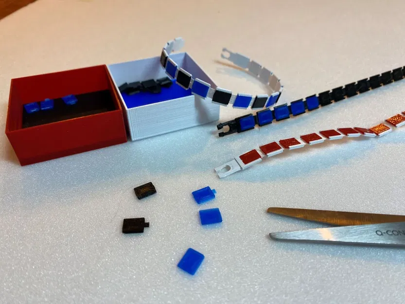 Vòng tay đa màu sắc với khóa cài - Image 3