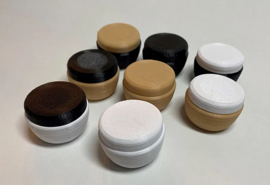 Lọ mỹ phẩm nhỏ với nắp đơn giản và uốn lượn - Image 2