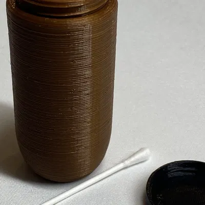 Hộp q-tip du lịch kiểu dáng mảnh hoặc cong