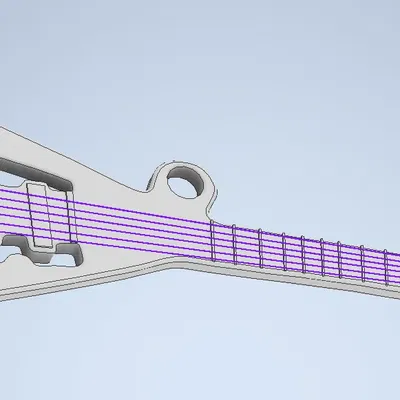 Móc khóa đàn guitar điện độc đáo