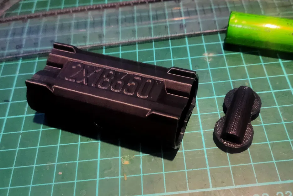 Hộp đơn giản cho 2 pin 18650 dùng cho kính FPV - Image 1