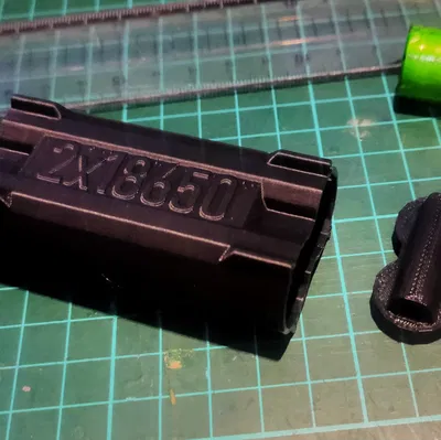 Hộp đơn giản cho 2 pin 18650 dùng cho kính FPV