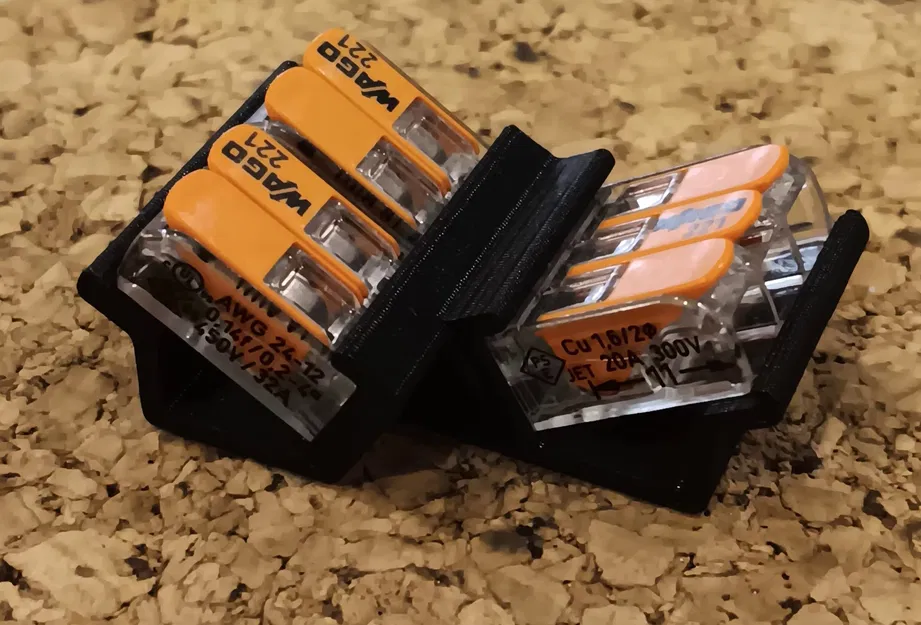 Giá đỡ V clip góc Wago 2 x 221-412 + 1 x 221-413 - Image 1