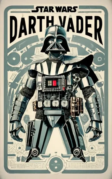 Bản thiết kế chi tiết Sith của nghệ thuật tường Darth Vader - Image 2