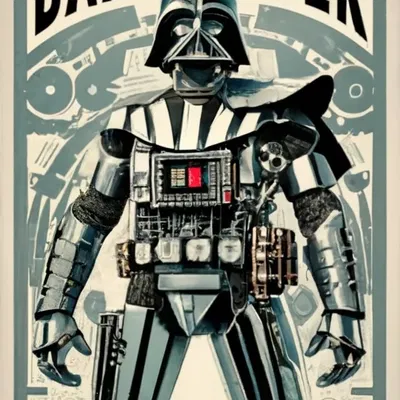 Bản thiết kế chi tiết Sith của nghệ thuật tường Darth Vader