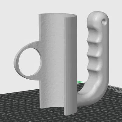 Cán cầm đơn giản cho CR Scan Lizard in ngược