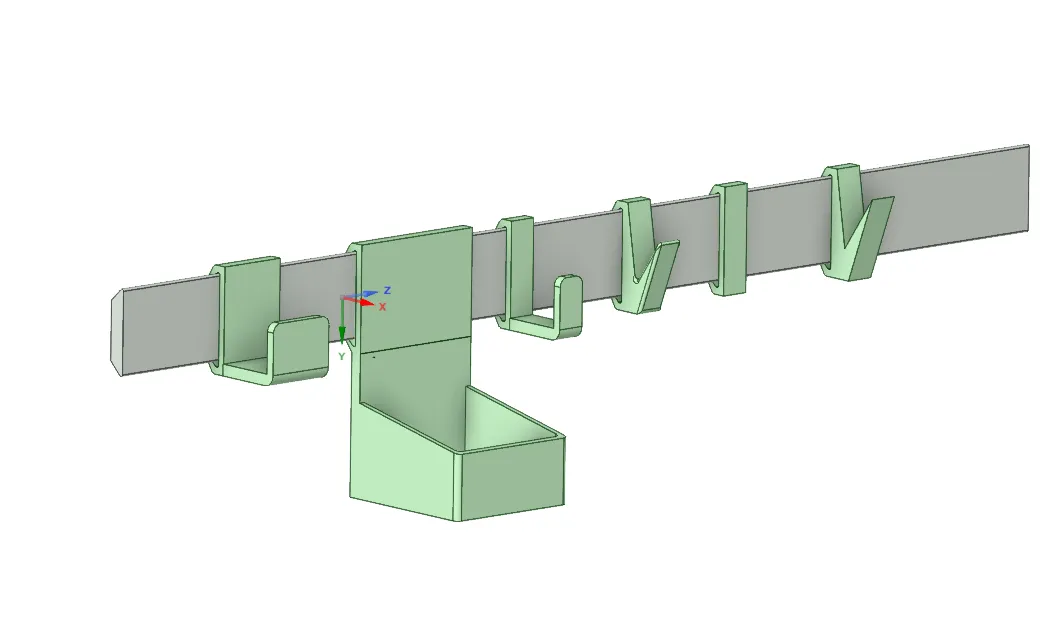 Móc treo tường trượt đa năng cho nhà bếp - Image 1