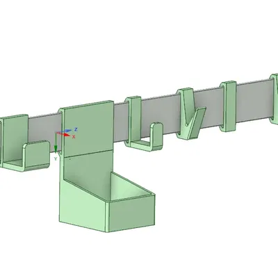 Móc treo tường trượt đa năng cho nhà bếp
