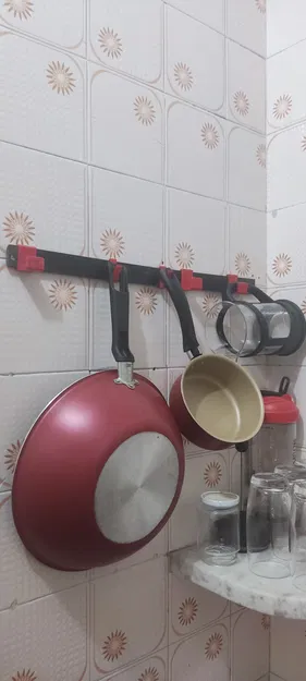 Móc treo tường trượt đa năng cho nhà bếp - Image 2