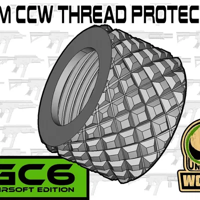 Bộ bảo vệ ren FGC-6 cho nòng 14mm CCW trong airsoft