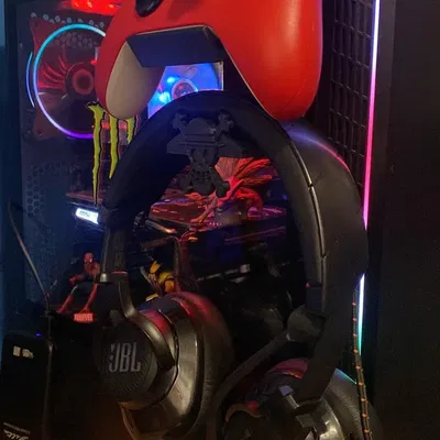 Giá đỡ tai nghe và điều khiển cho PC một khối