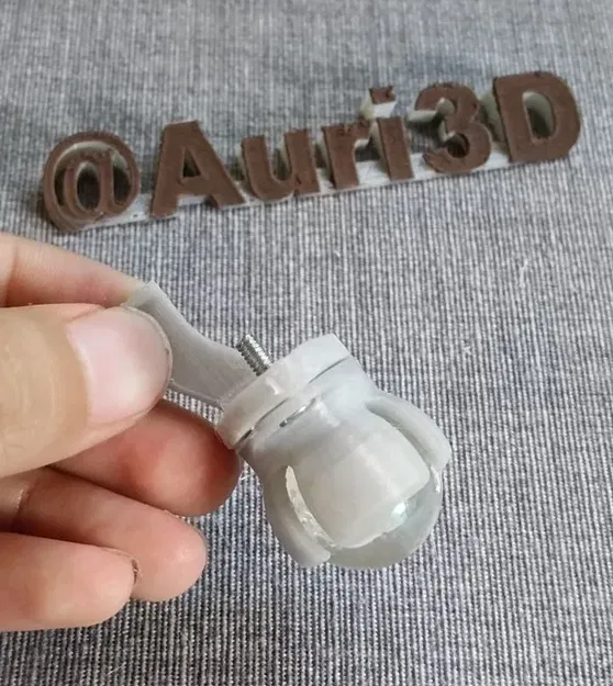 Bánh xe điên cho bi marbles đường kính 21-22 mm - Image 2