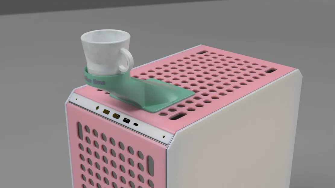 Giá đỡ cốc giữ nhiệt cho máy tính Cooler Master Qube 500 - Image 1