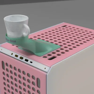 Giá đỡ cốc giữ nhiệt cho máy tính Cooler Master Qube 500