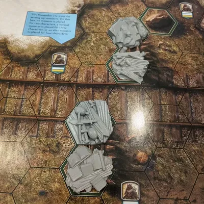 Các token phá hủy trong Gloomhaven: Jaws of the Lion