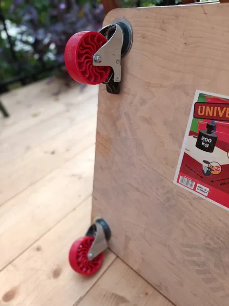 Bánh xe thay thế cho khay 200kg kích thước 75x30x6 - Image 4