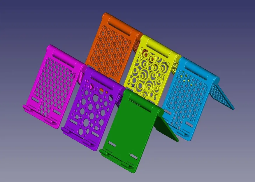 Giá đỡ điện thoại gập gọn với nhiều họa tiết trang trí - Image 1