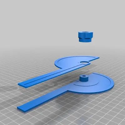 Goniometro với thiết kế tùy chỉnh và tay nắm M6x20