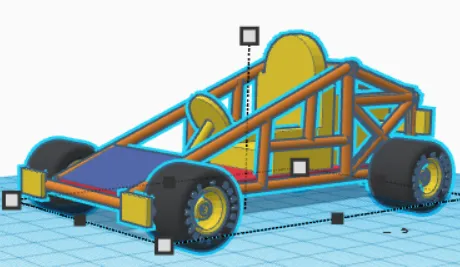 Mô hình xe go-kart không thể di chuyển - Image 1