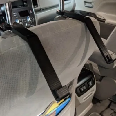 Giá đỡ máy tính bảng đơn giản cho xe hơi không cần phần cứng