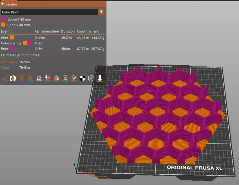 Bảng âm thanh lục giác hai màu cho máy in Prusa XL - Image 2