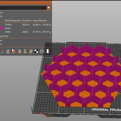 Bảng âm thanh lục giác hai màu cho máy in Prusa XL