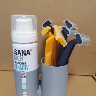 Giá đỡ đơn giản cho dao cạo và kem cạo râu