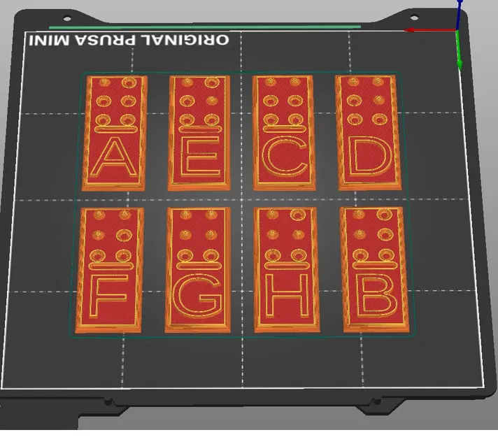 Mô hình domino 3D xếp chồng 8 khối trên Prusa Mini - Image 1