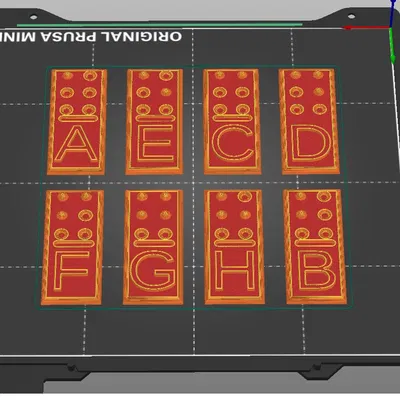 Mô hình domino 3D xếp chồng 8 khối trên Prusa Mini