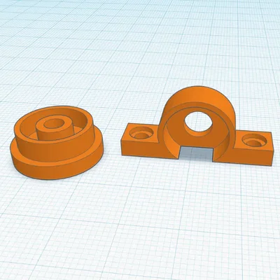 Náboj xe đạp từ CD với trục 4mm và giá đỡ bi 13mm