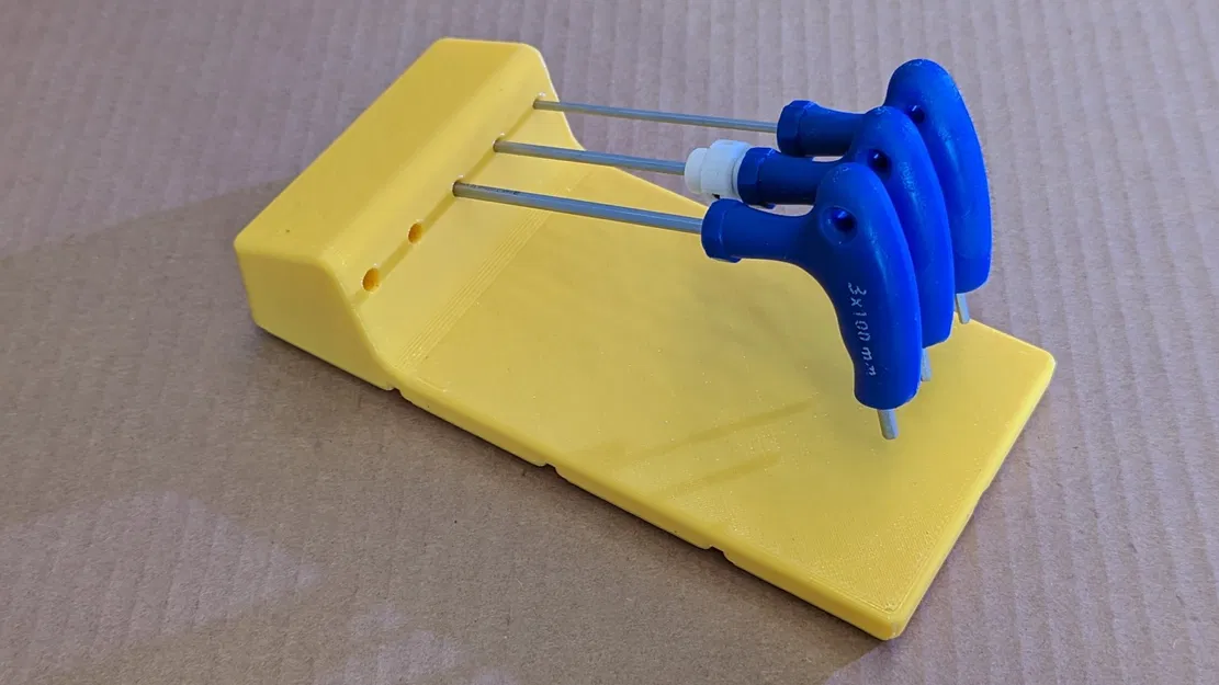 Giá đỡ chìa khóa Allen Gridfinity với tay cầm - Image 2