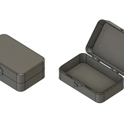 Hộp nhỏ có nắp bản lề in tại chỗ