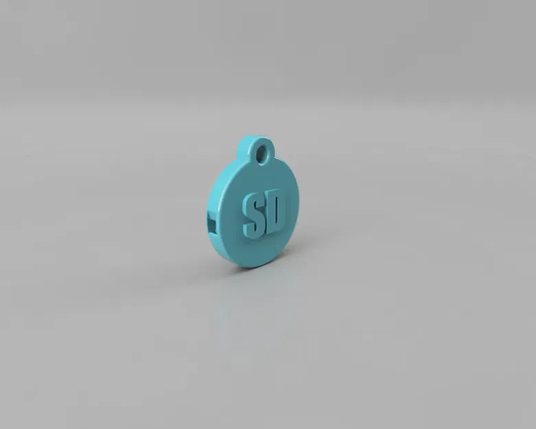 Còi tròn nhỏ cho khóa kéo và móc chìa khóa - Image 1