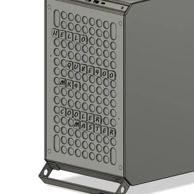 Chữ cái và số gắn vào Qube400 của Cooler Master