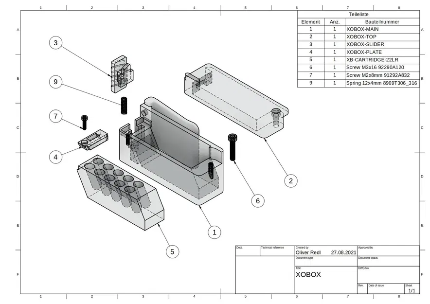Giá đỡ đạn 22LR cho súng Harlot - Image 1