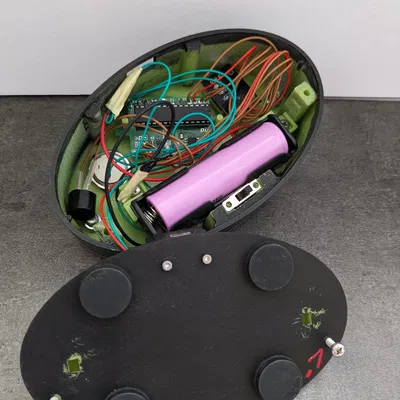 Đồng hồ hẹn giờ nhà bếp hình tròn sử dụng pin lipo