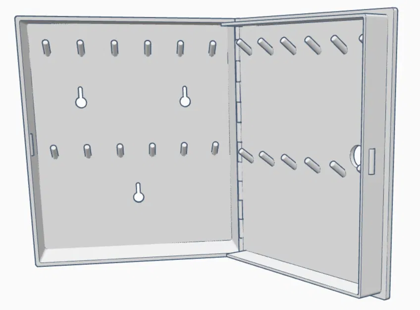 Hộp đựng chìa khóa 24 ngăn treo tường đơn giản và đẹp mắt - Image 1