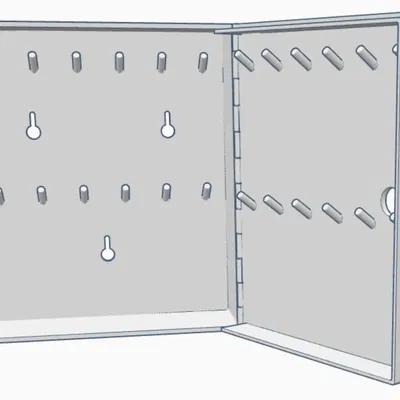 Hộp đựng chìa khóa 24 ngăn treo tường đơn giản và đẹp mắt