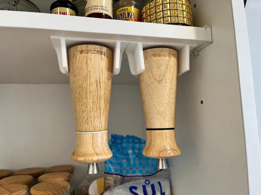 Giá treo máy xay tiêu muối Tescoma dưới kệ bếp - Image 1